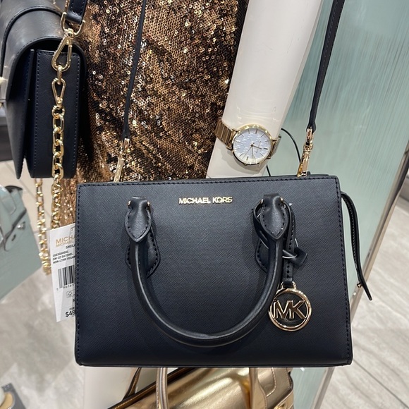 Michael Kors Sheila Small Center Zip Satchel Shoulder Crossbody Bag Non Leather - Picture 5 of 16